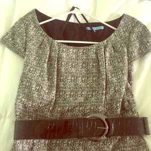 Black and white, high quality dress, with belt!